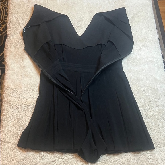 Sandro Elegant Black Romper Beautiful Construction sz 40 est 8 - Picture 12 of 16